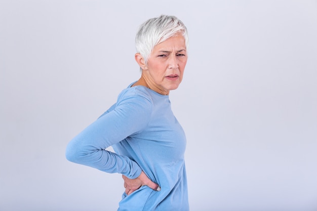 Premium Photo Matur Woman Suffering From Lower Back Pain