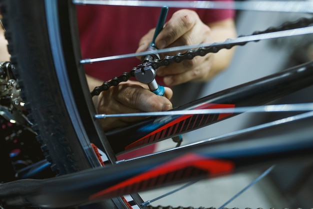 the bicycle repair shop