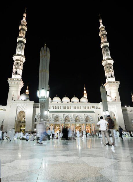 Premium Photo | Medina mosque at night