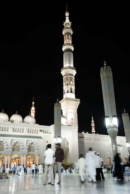 Premium Photo | Medina mosque at night