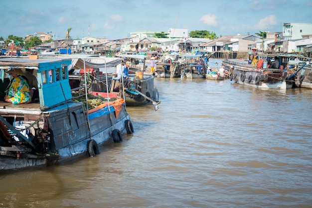 Free Photo | Mekong floating market