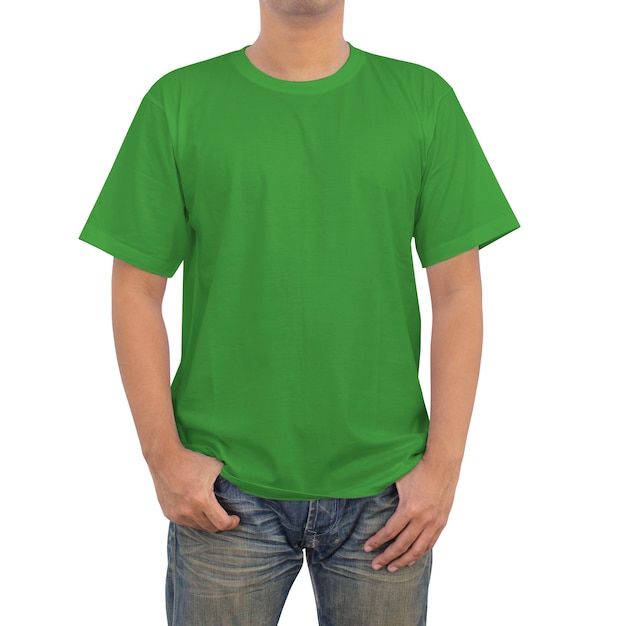 green tshirts men