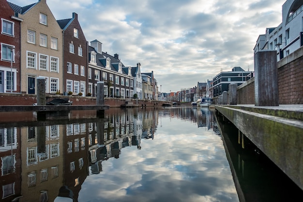 Free Photo | Mesmerizing view of the reflection of the buildings in the ...