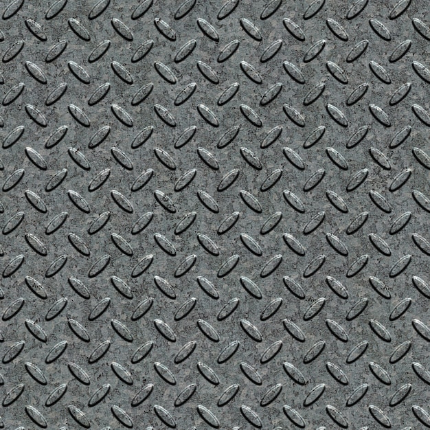 Premium Photo | Metal diamond plate surface. seamless tileable texture.