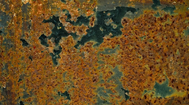 金属錆背景 腐食鋼 スクラッチと亀裂の金属の質感 防錆壁 古い金属鉄錆テクスチャ プレミアム写真