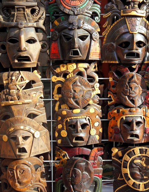 mexican wooden figures