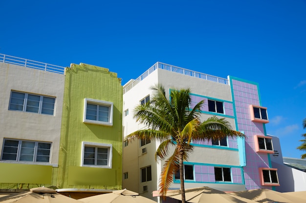 Premium Photo | Miami beach ocean boulevard art deco florida