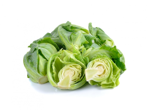 Premium Photo | Mini cabbage isolated on white