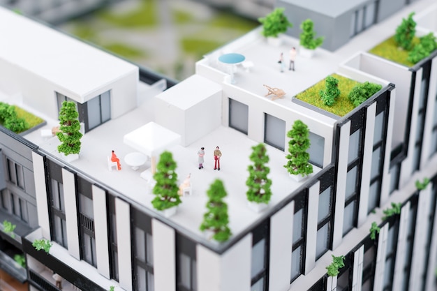 miniature toy buildings