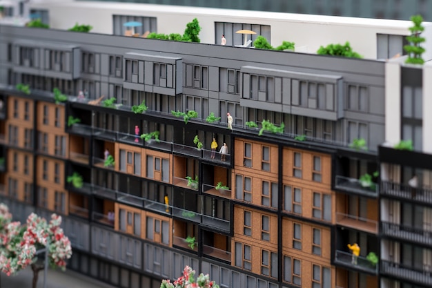 miniature toy buildings
