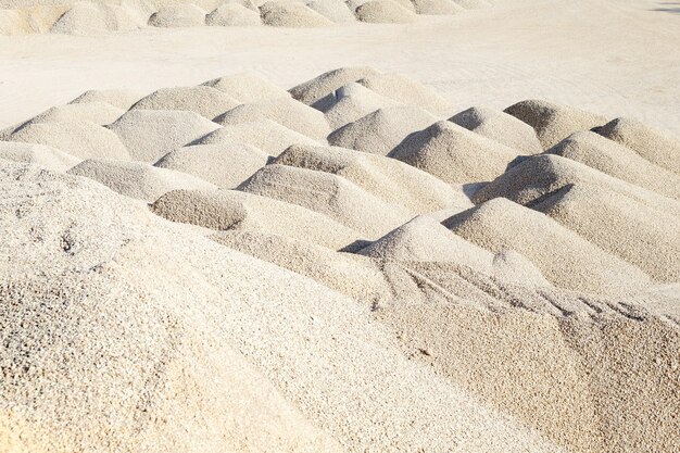 Premium Photo | Mining of limestone gravel for construction