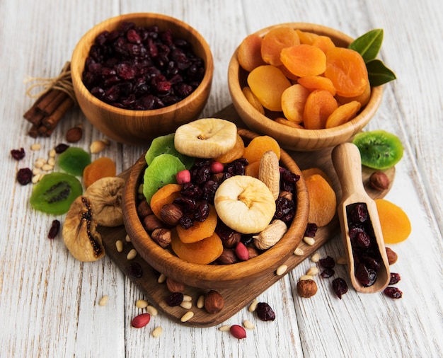 Premium Photo | Mixed dried fruits