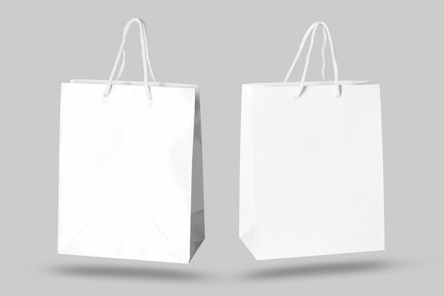 Download Mockup of paper shopping bag isolate | Premium Photo