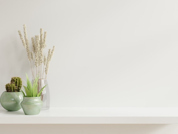 Free Photo | Mockup Wall With Plants