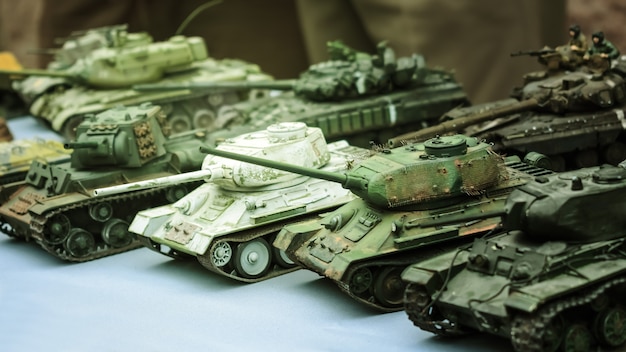 what is the name of the miniature military toy tanks sold at walmart in the 90s
