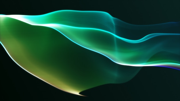 Premium Photo | Modern abstract motion banner on dark green background