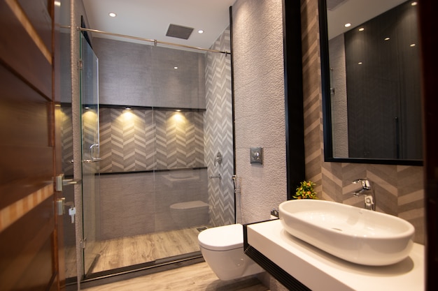 Modern design bathroom | Premium Photo