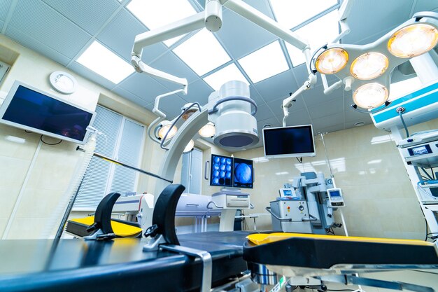 Premium Photo | Modern equipment in operating room.focus.