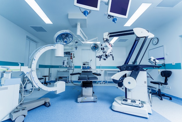 Premium Photo | Modern equipment in operating room. medical devices for ...