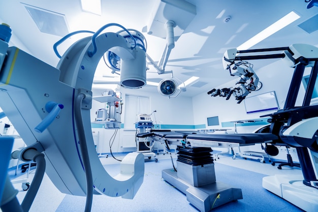 Premium Photo | Modern equipment in operating room. medical devices for ...