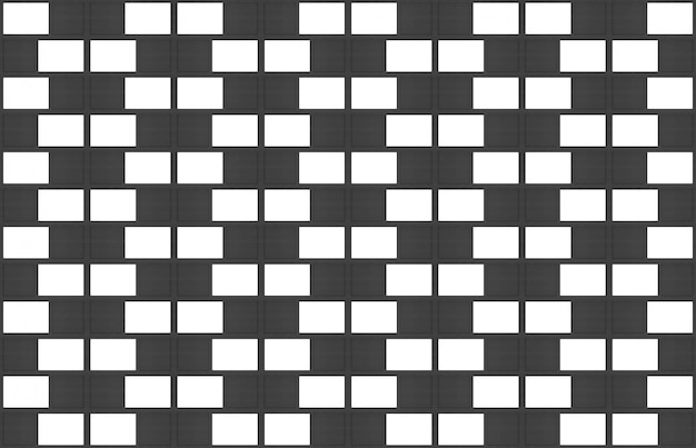 Premium Photo Modern Seamless White And Black Brick Block Wall Texture Design Background