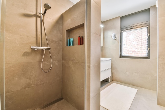 Premium Photo | Modern shower stall