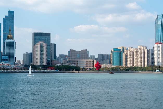 Premium Photo | Modern urban landscape skyline of qingdao, china