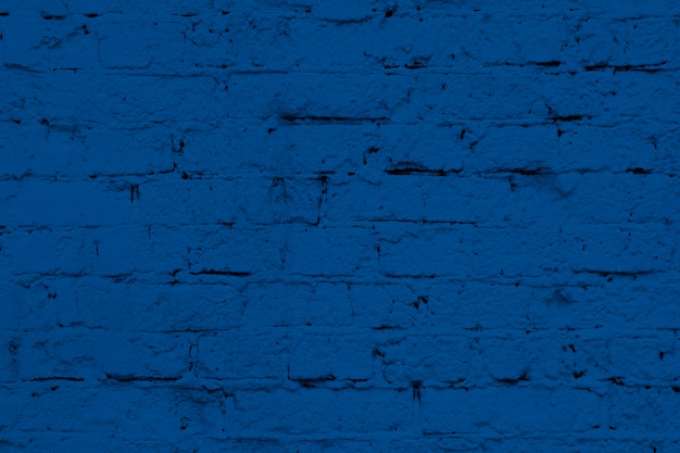 Modern White Brick Wall Texture In Classic Blue Photo