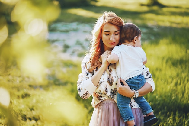 Premium Photo | Mom and son