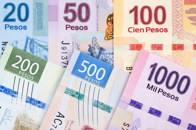 Premium Photo Money From Mexico A Business Surface