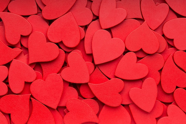 Premium Photo | More small red hearts background.