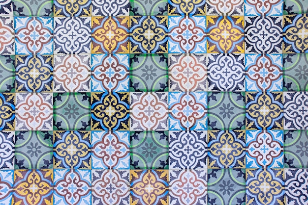 Moroccan Tiles With Traditional Arabic Ceramic Tiles Patterns