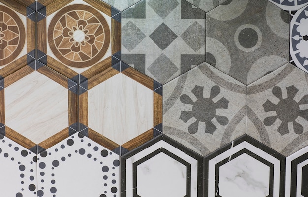  Mosaic abstract geometric pattern ceramics tile