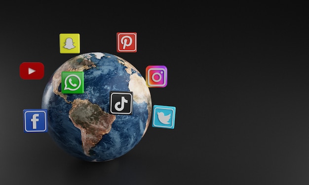 Download Free Most Popular Social Media Logo Icon Around Earth Premium Photo Use our free logo maker to create a logo and build your brand. Put your logo on business cards, promotional products, or your website for brand visibility.