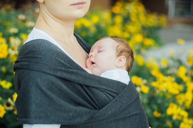 baby in sling