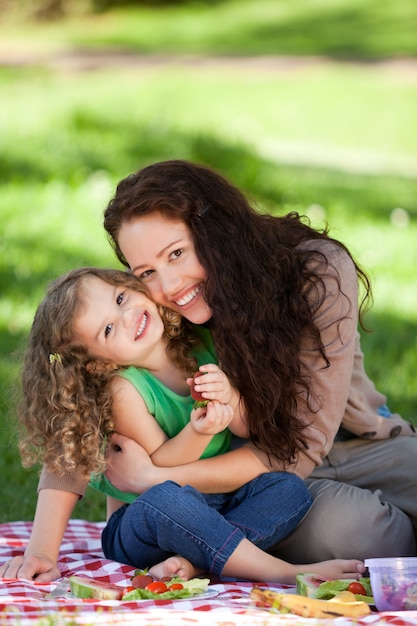 Premium Photo Mother And Her Daughter Picnicking