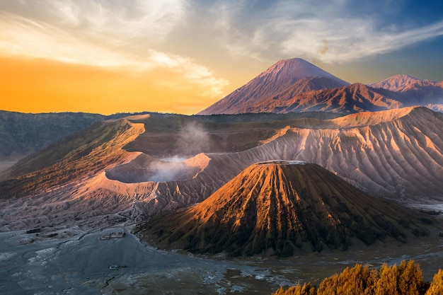 Premium Photo | Mount bromo volcano (gunung bromo) during sunrise from