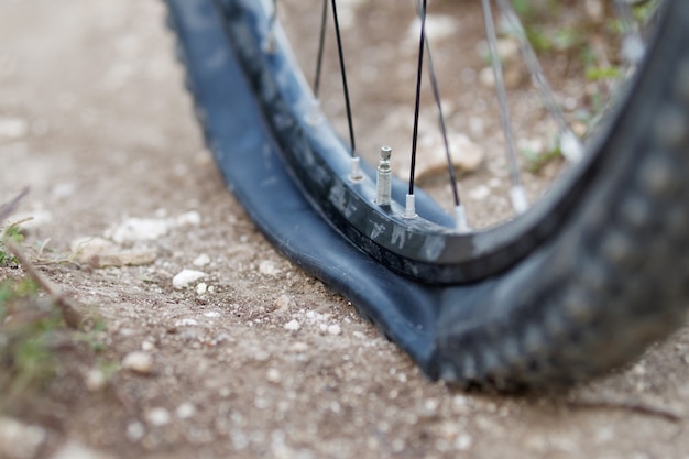 mountain bike flat tire