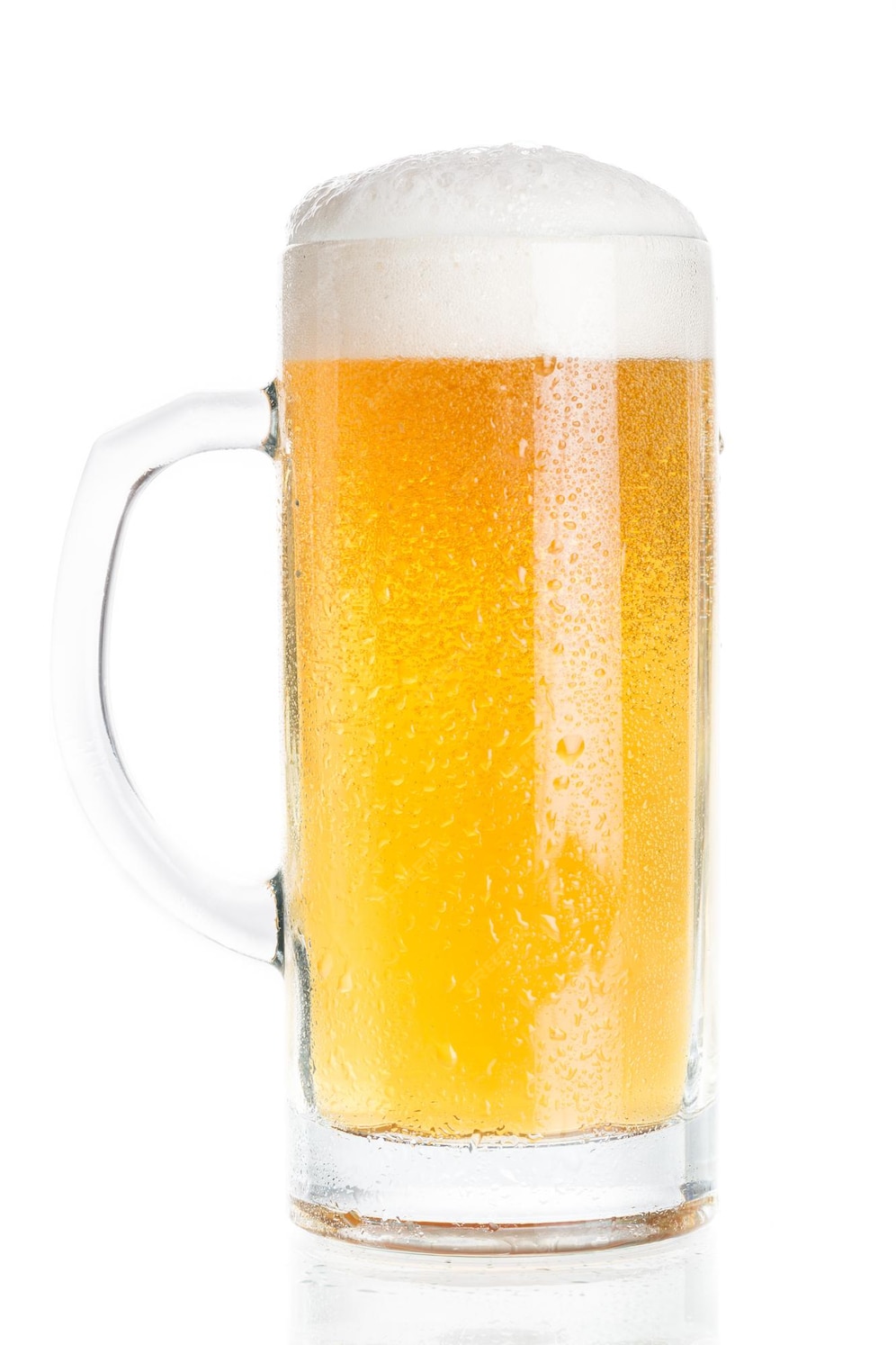 Premium Photo | Mug of cold beer on background