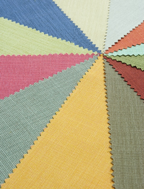 Premium Photo | Multi color fabric texture samples