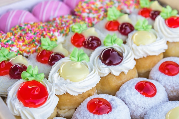 Free Photo | Multi colored donuts