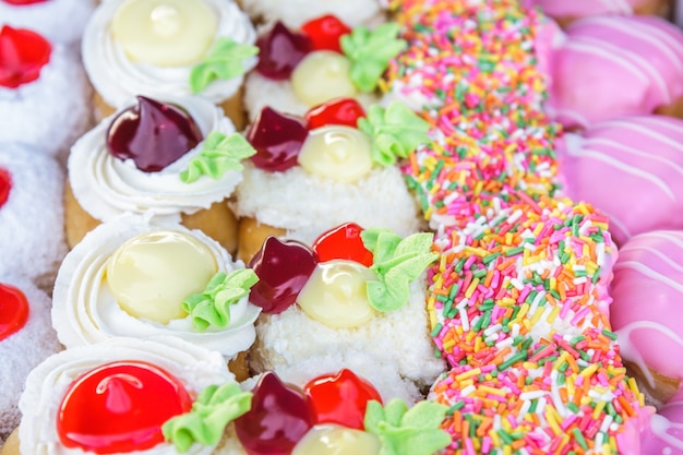 Free Photo | Multi colored donuts