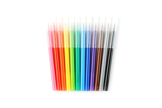 colored felt tip markers