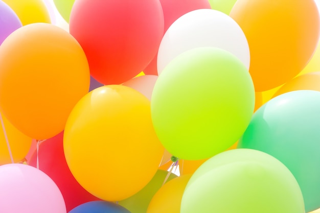 Premium Photo | Multicolor balloons