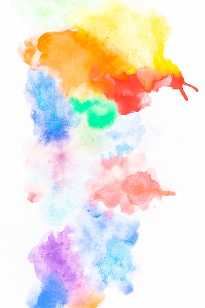 Free Photo | Multicolored splashes of watercolor