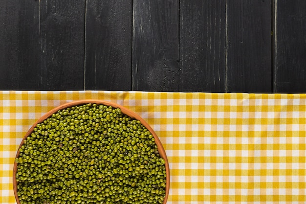 Mung beans on the table Premium Photo