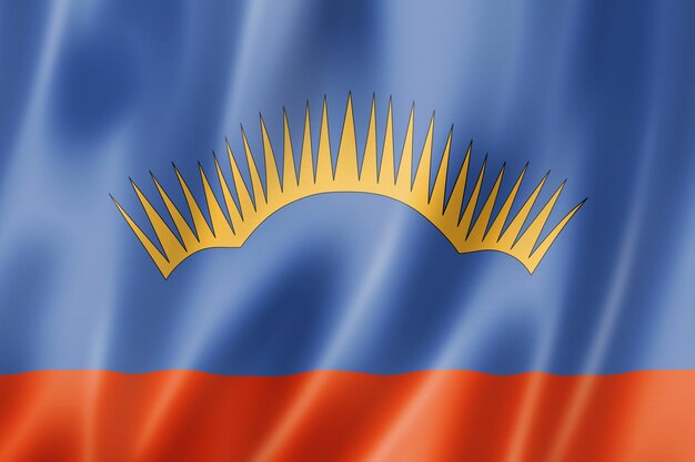 Premium Photo | Murmansk state - oblast - flag, russia waving banner ...