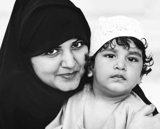 Free Photo | Muslim mother and her son