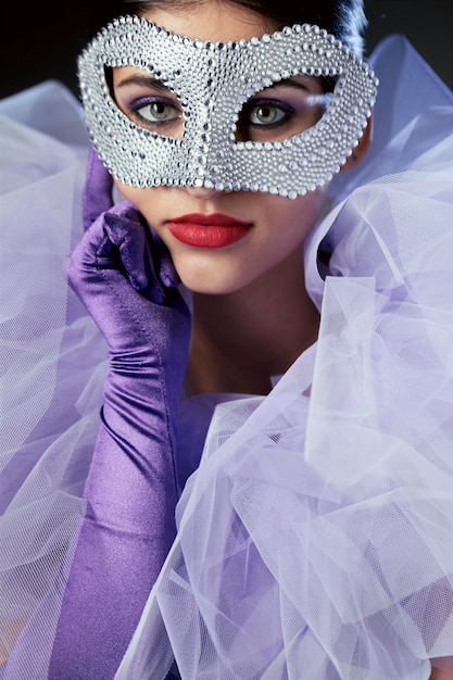 Free Photo | Mysterious Woman With Carnival Mask