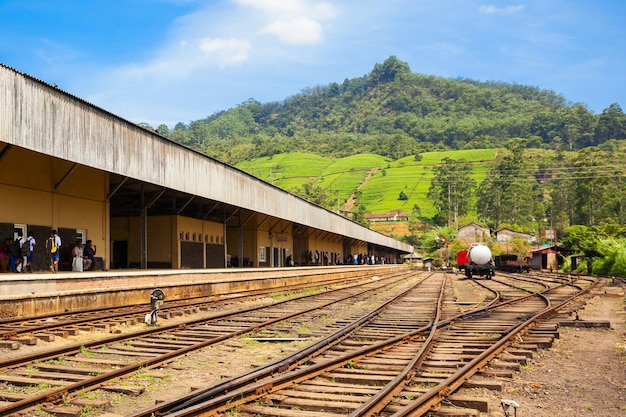 Premium Photo | The nanu oya railway station near nuwara eliya, sri ...